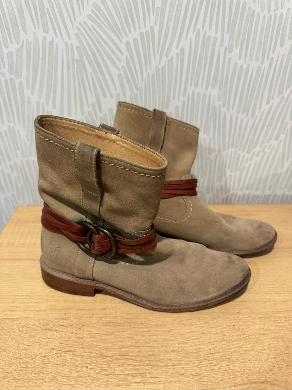 Frye Suede Tan Boots